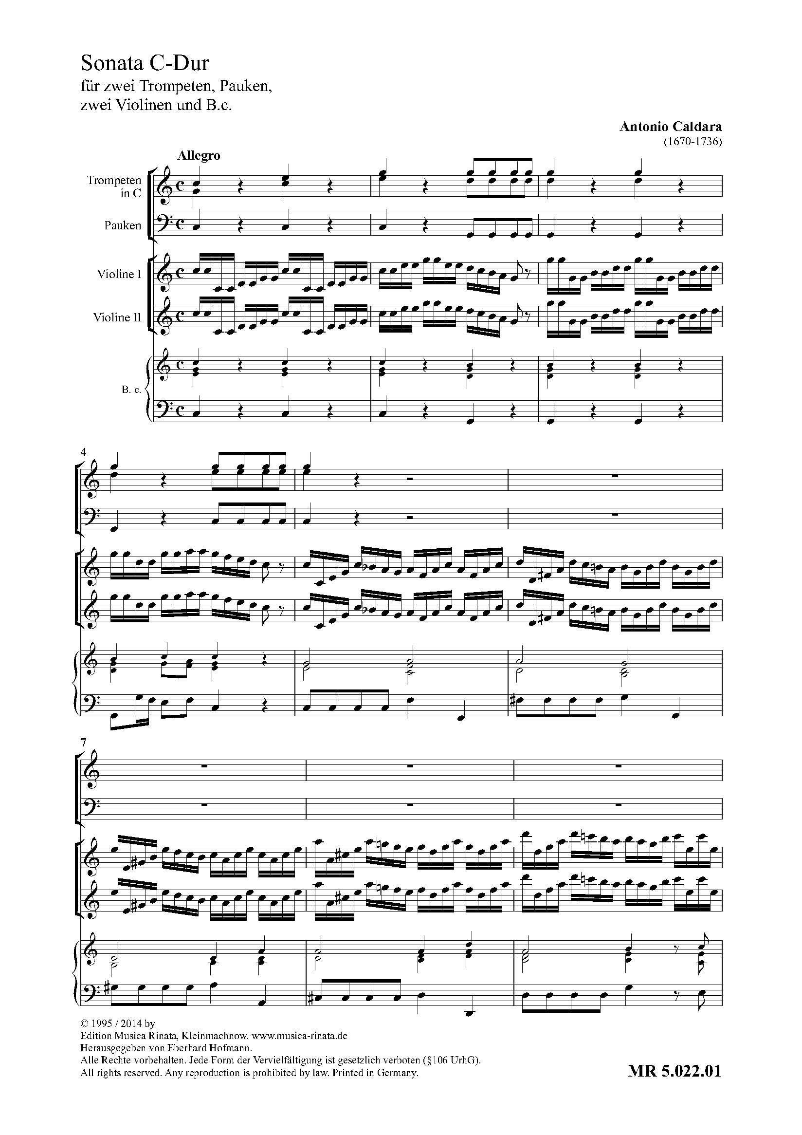 Sonata da chiesa C-Dur (PART)
